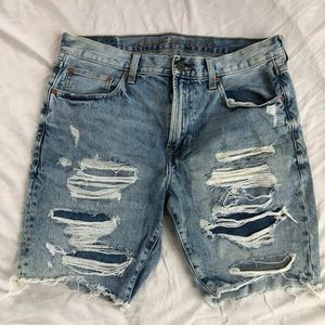 American Eagle Outfitters Mens Jean Shorts Ripped size 34